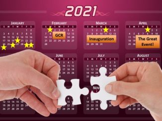 Calendar of events 2021